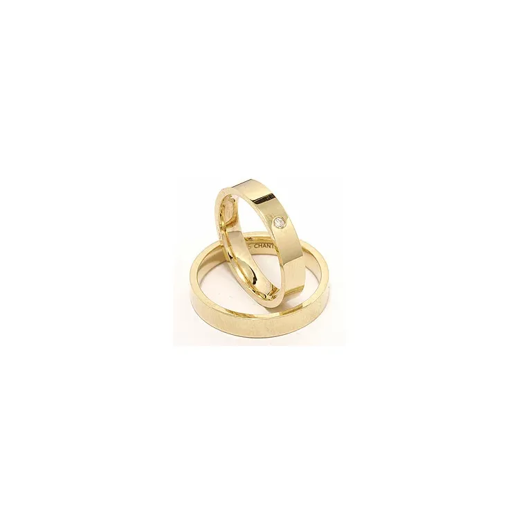 Vielsesringe i 9 karat guld 0,02 ct