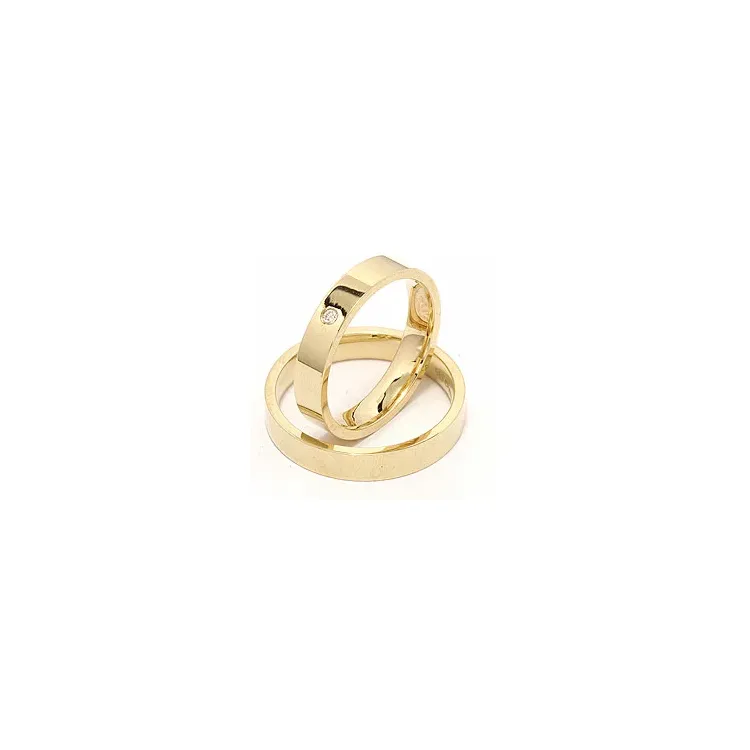 Vielsesringe i 9 karat guld 0,02 ct