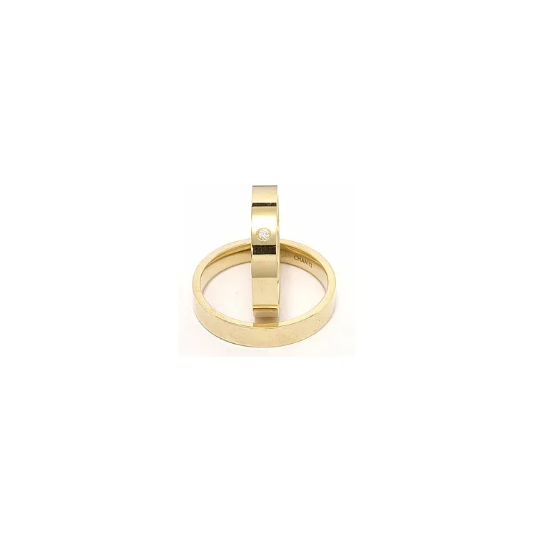 Vielsesringe i 9 karat guld 0,02 ct