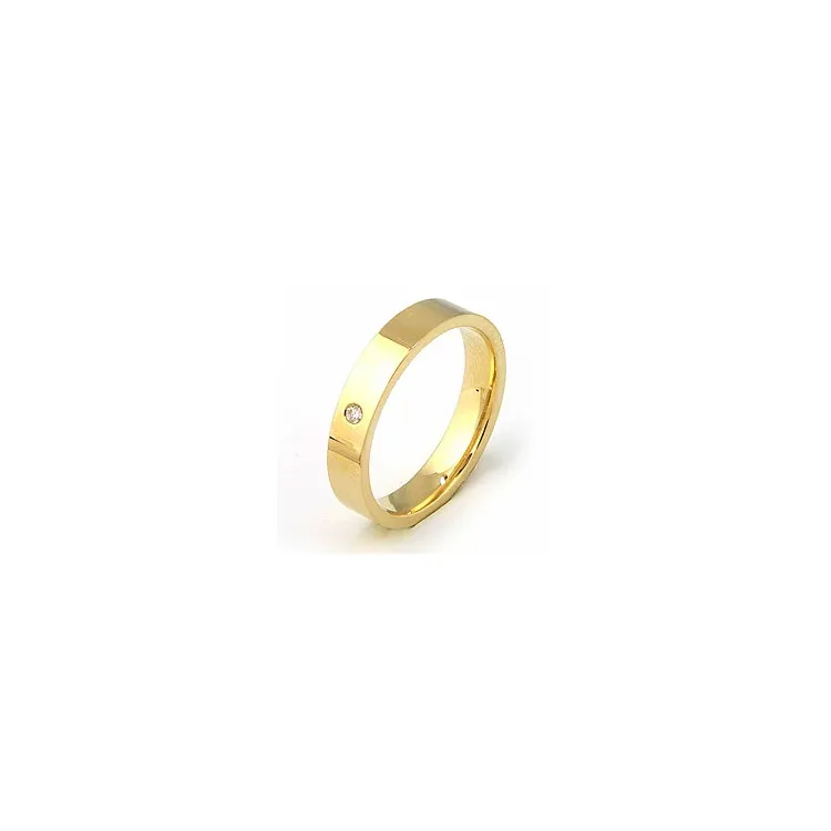 Vielsesring i 9 karat guld 0,02 ct