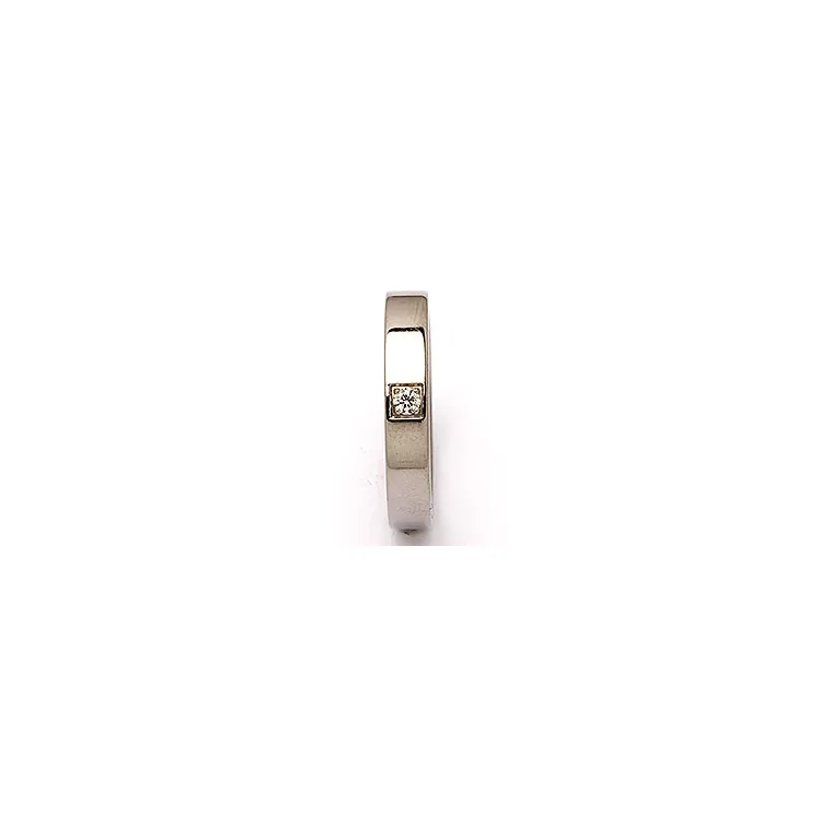 Vielsesring i titanium 0,05 ct