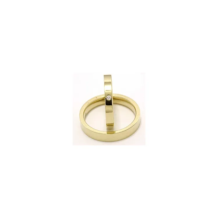 Vielsesringe i 9 karat guld 0,02 ct