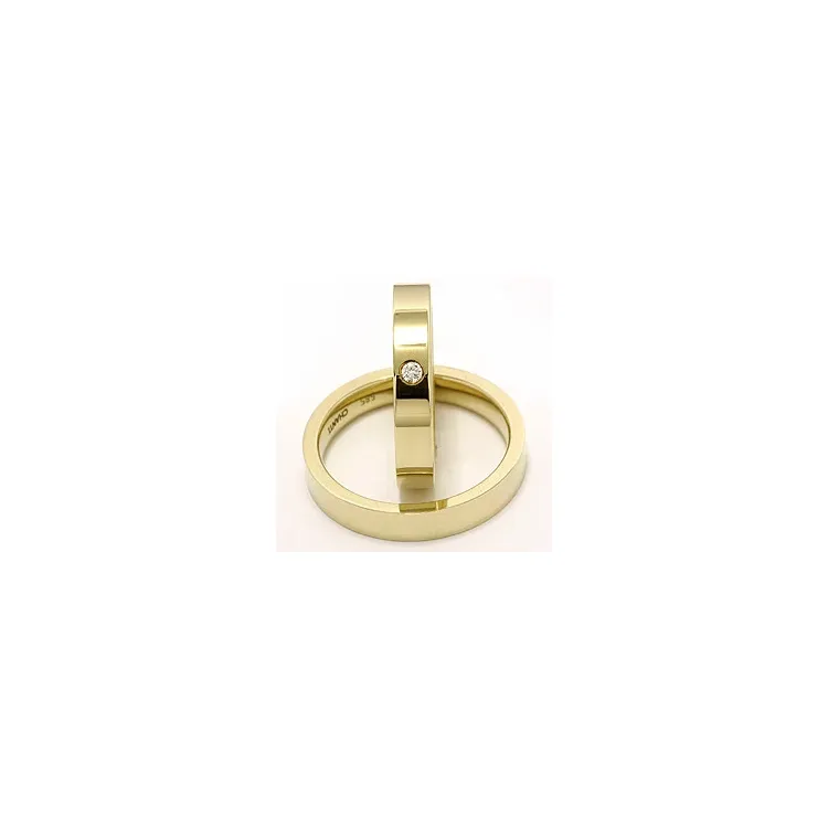 Vielsesringe i 9 karat guld 0,05 ct