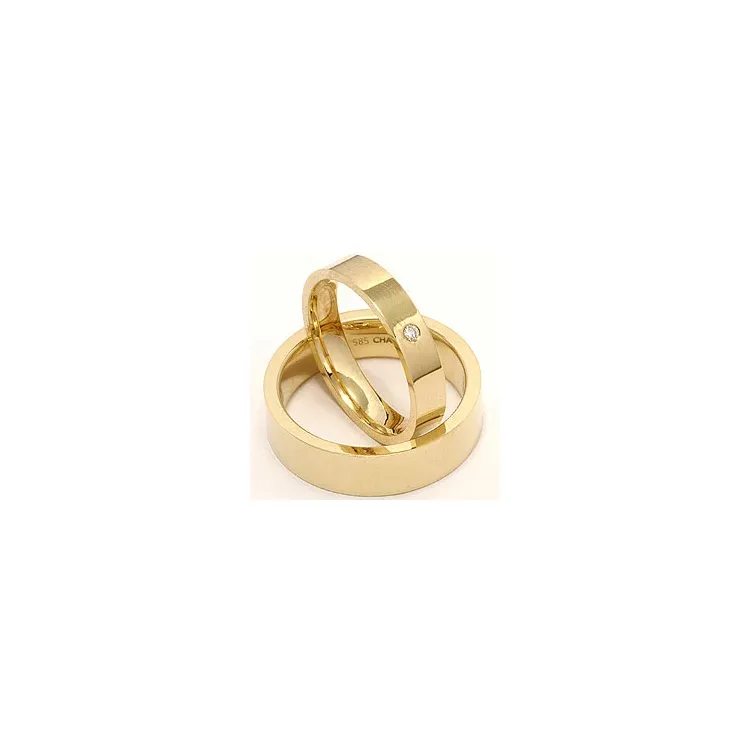 Vielsesringe i 9 karat guld 0,02 ct