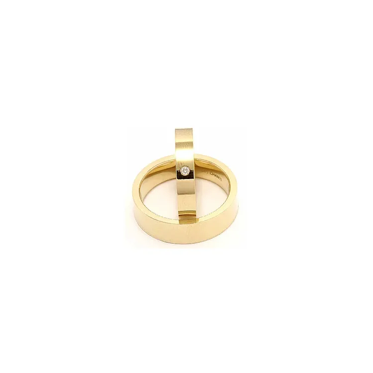 Vielsesringe i 9 karat guld 0,02 ct