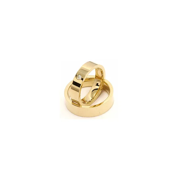 Vielsesringe i 9 karat guld 0,05 ct