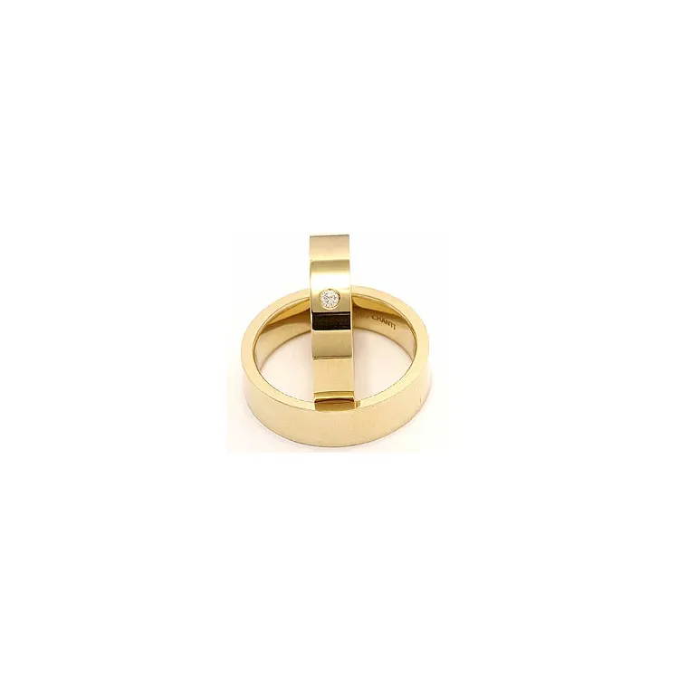 Vielsesringe i 9 karat guld 0,05 ct