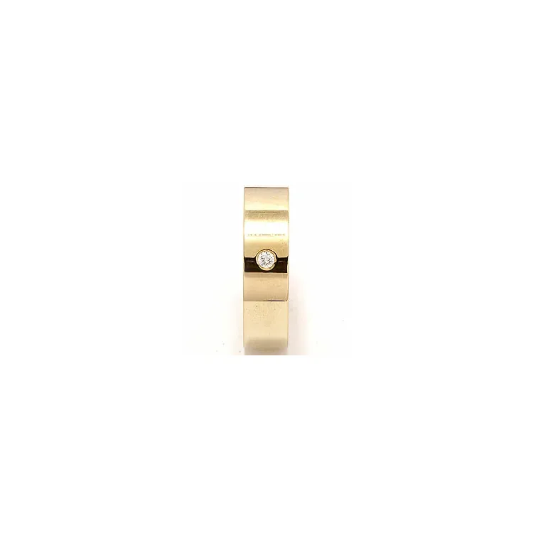 Vielsesring i 9 karat guld 0,05 ct