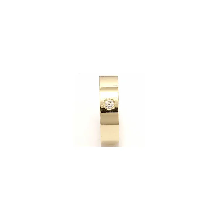 Vielsesring i 9 karat guld 0,1 ct