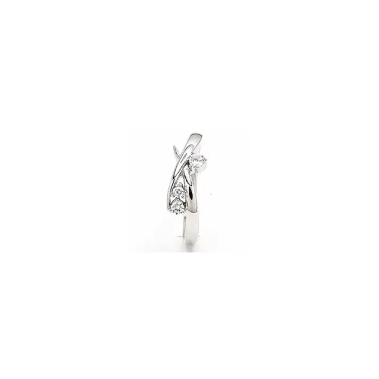 zirkon ring i rhodineret sølv