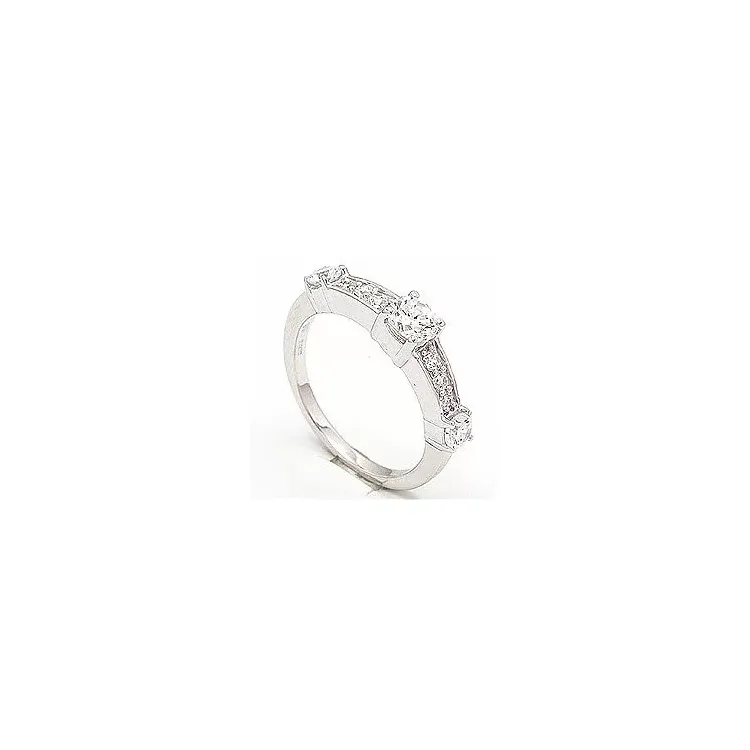 Ring i rhodineret sølv