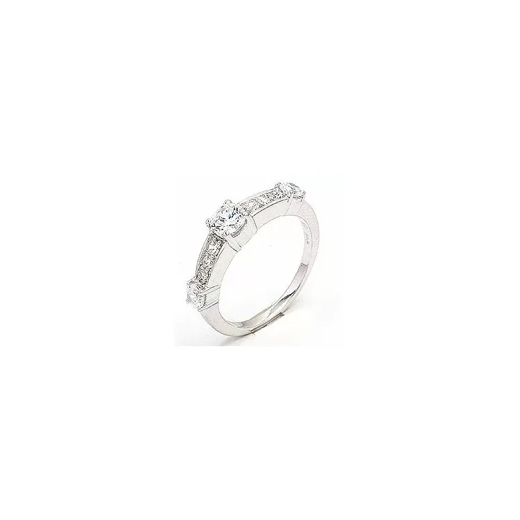 Ring i rhodineret sølv