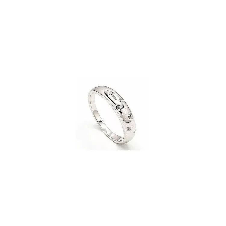 ring i rhodineret sølv