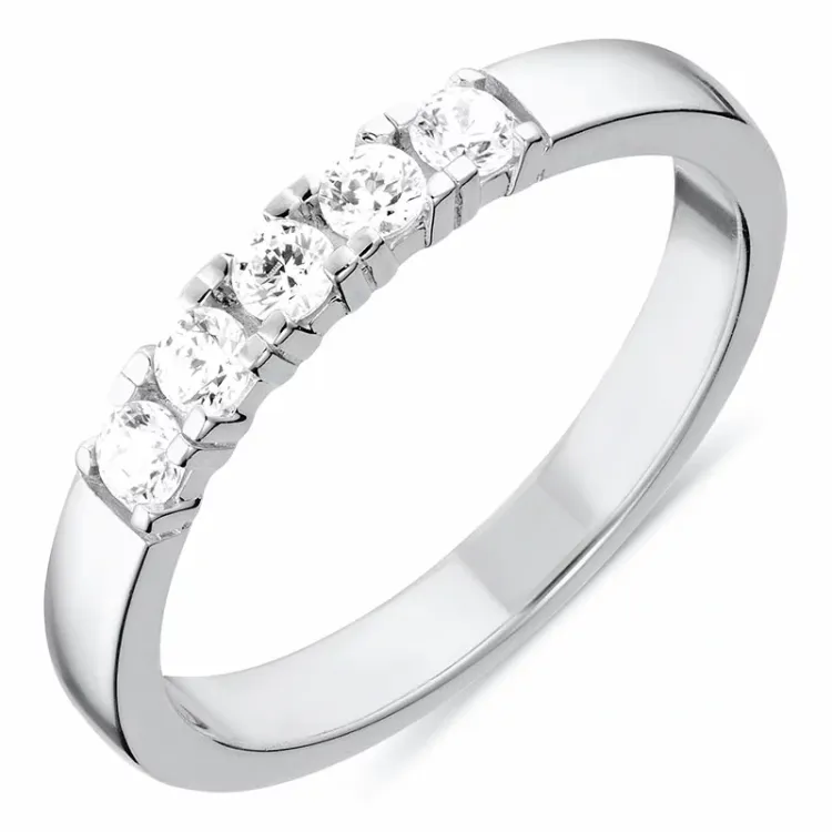 Kollektionsprøve zirkon ring i sølv