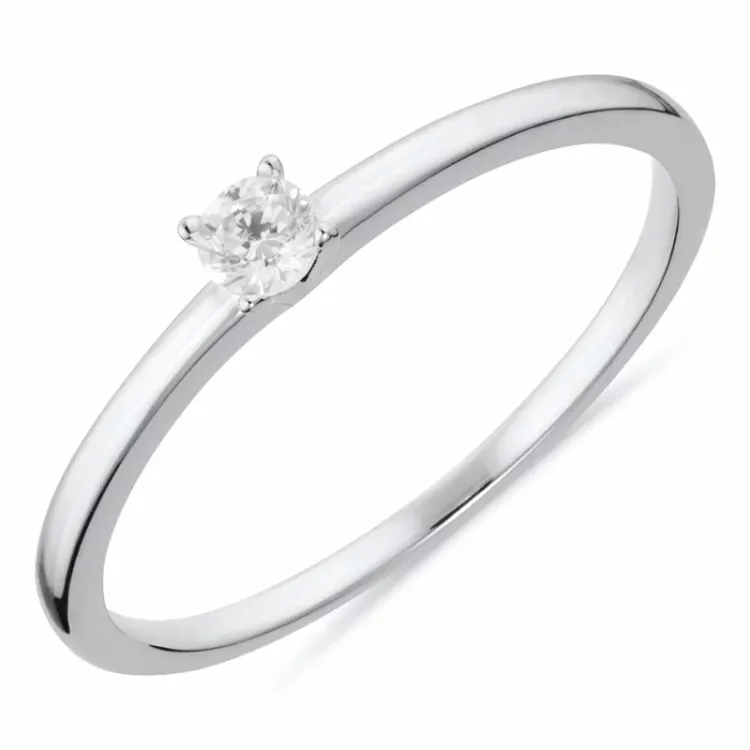 Kollektionsprøve zirkon ring i sølv