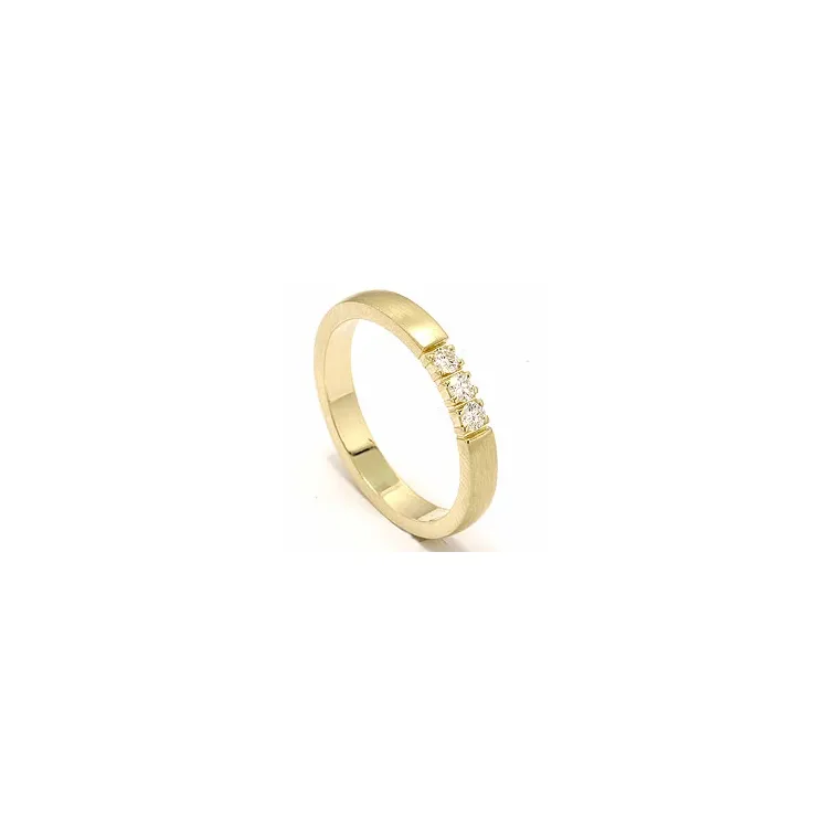 alliancering i 14 karat guld 0,05 ct