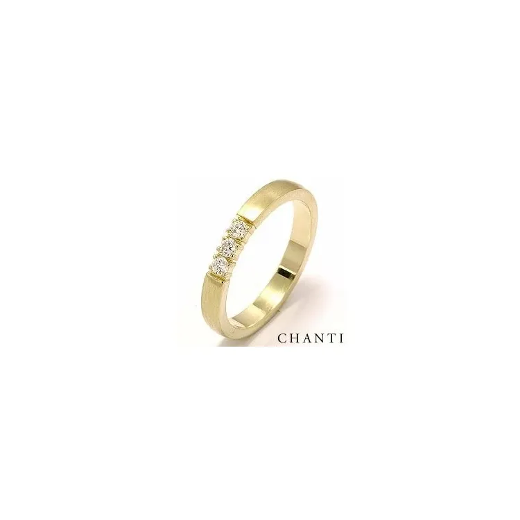 alliancering i 14 karat guld 0,05 ct