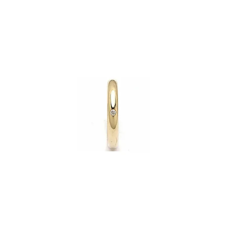 Vielsesring i 14 karat guld 0,025 ct