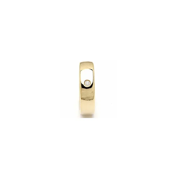 diamant vielsesring i 14 karat guld 0,05 ct