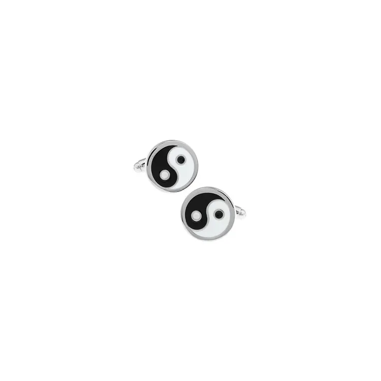 Yin og yang manchetknapper i Rustfrit stål