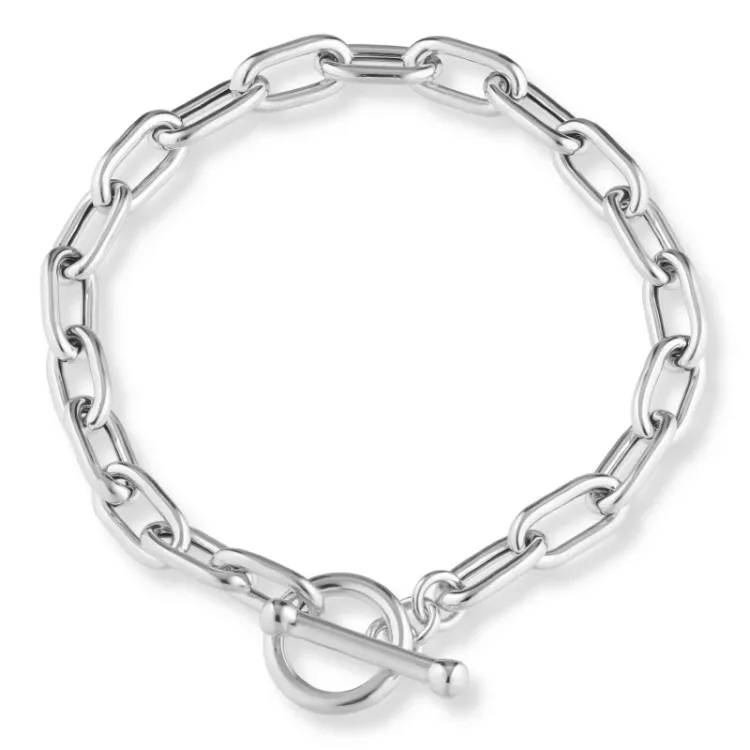 ankerarmbånd i sølv 17, 18cm x 5,5 mm