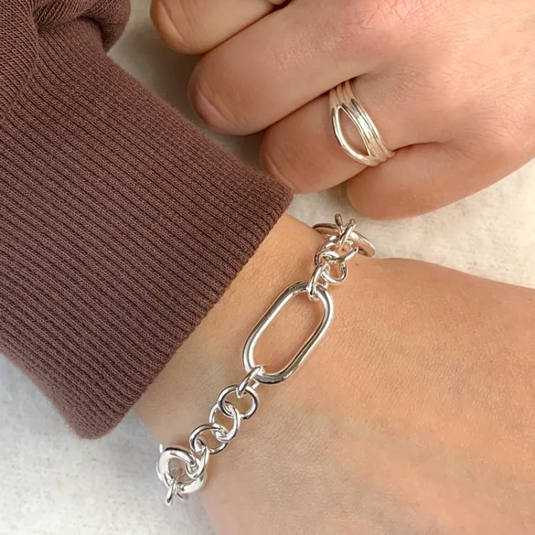 armbånd i sølv  x 12,1 mm
