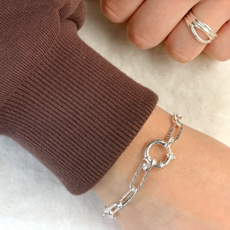 armbånd i sølv  x 5,5 mm