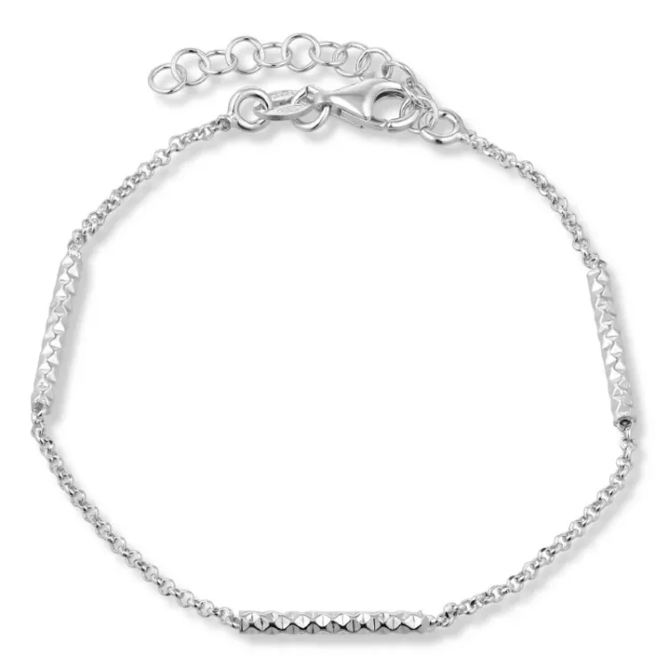 armbånd i sølv 17 plus 3 cm x 2,0 mm