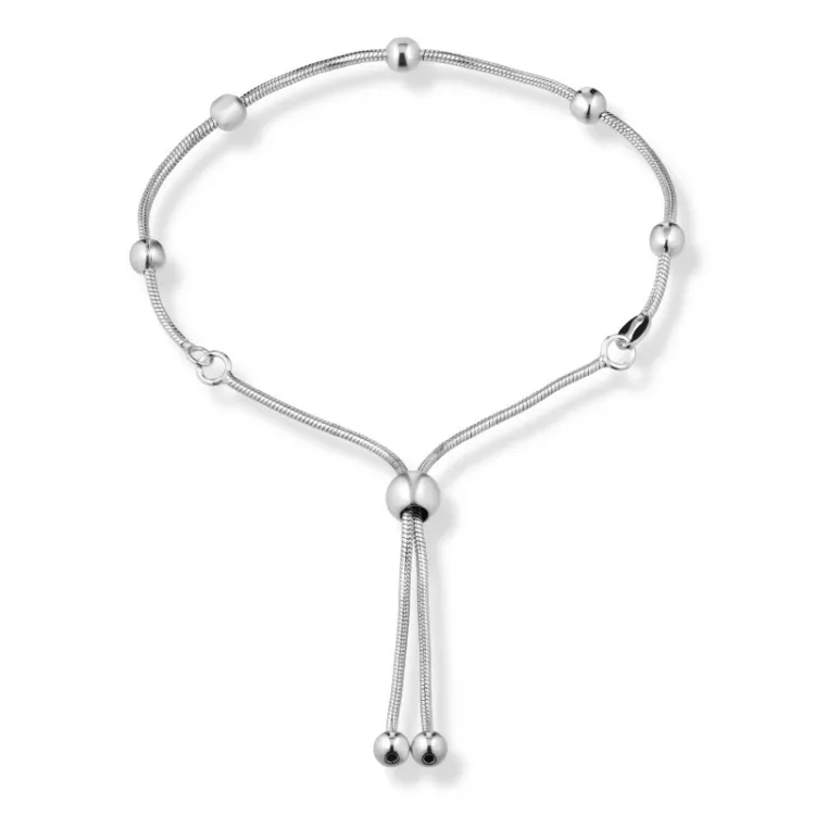 kuglearmbånd i sølv  x 4,1 mm