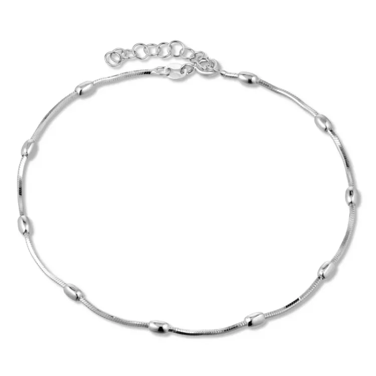 ankelkæde i sølv 24 plus 3 cm x 2,9 mm