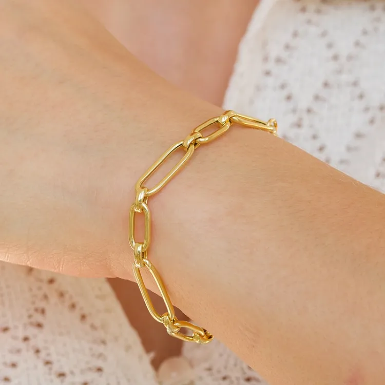 armbånd i forgyldt sølv  x 6,3 mm