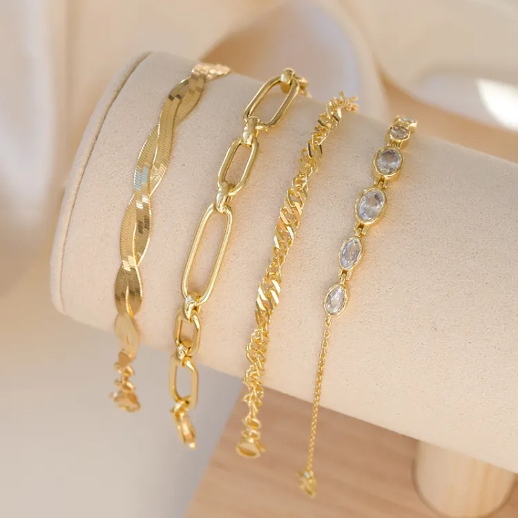 armbånd i forgyldt sølv  x 6,3 mm
