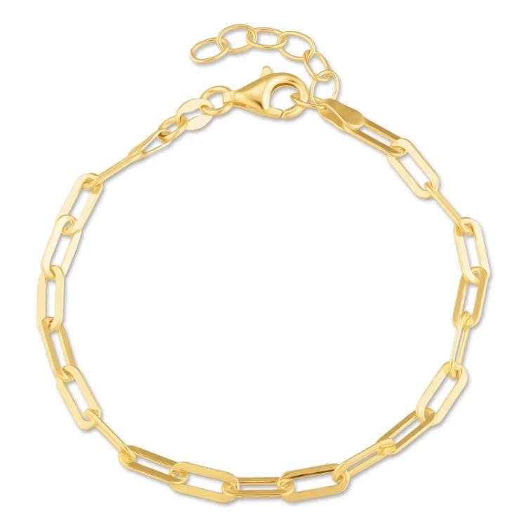 armbånd i forgyldt sølv  x 4,0 mm 