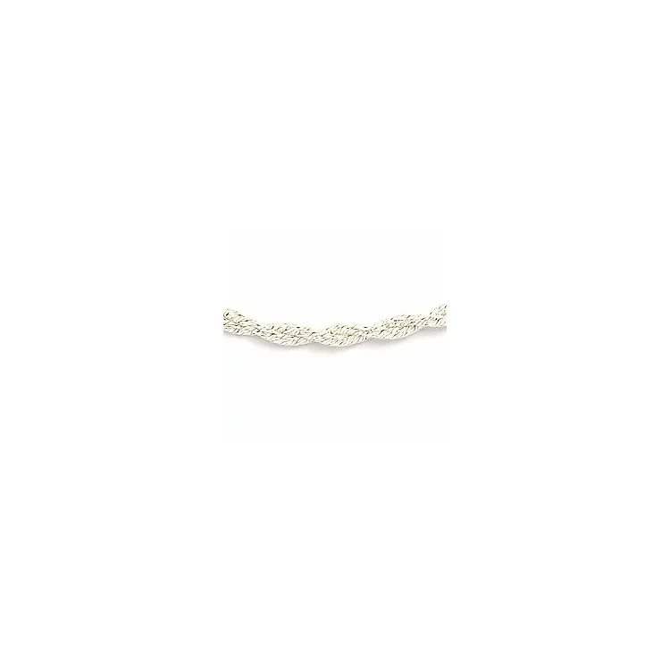 Snoet armbånd i sølv x 1,1 mm