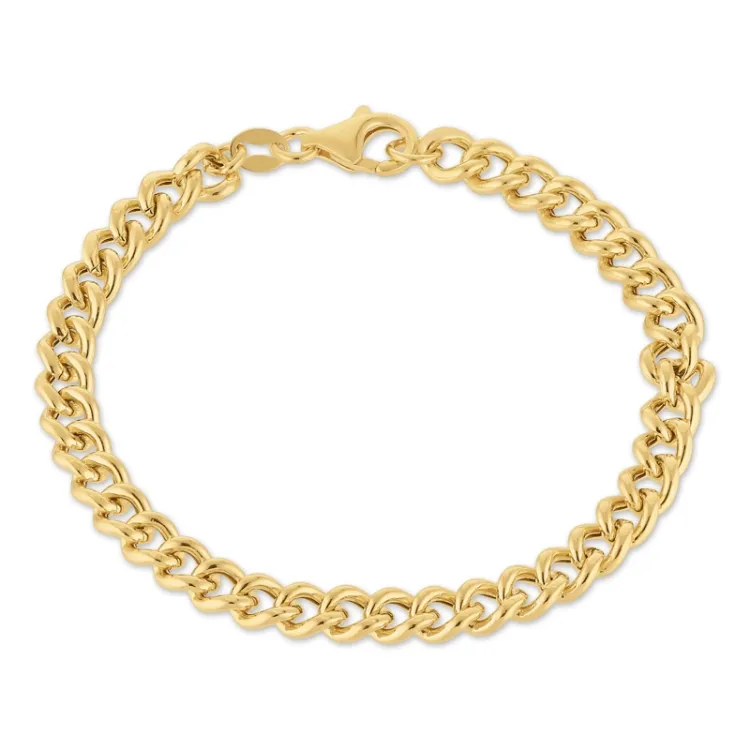panserarmbånd i forgyldt sølv  x 5,3 mm