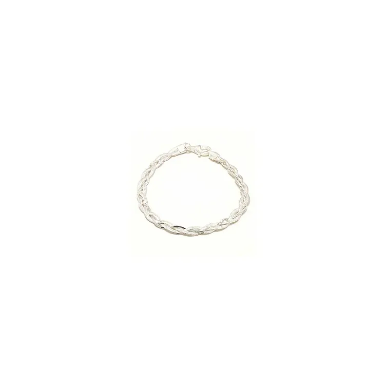 flettet armbånd i sølv x 5,0 mm