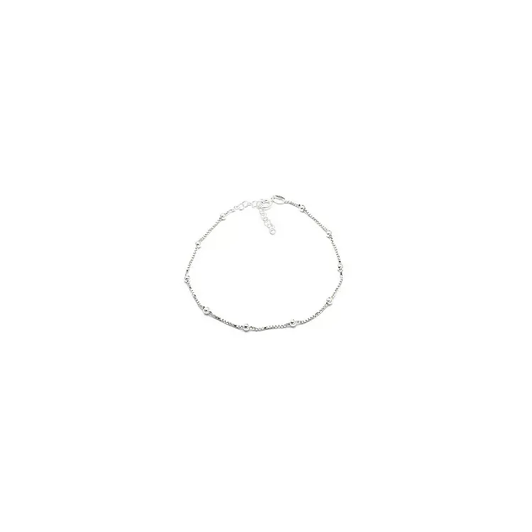 Ankelkæde i sølv  x 1,0 mm