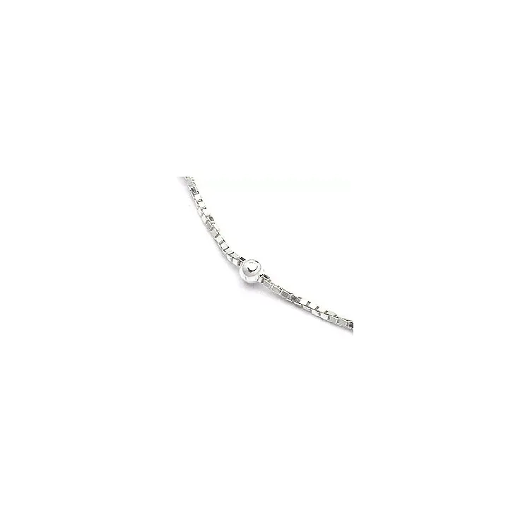 Ankelkæde i sølv  x 1,0 mm