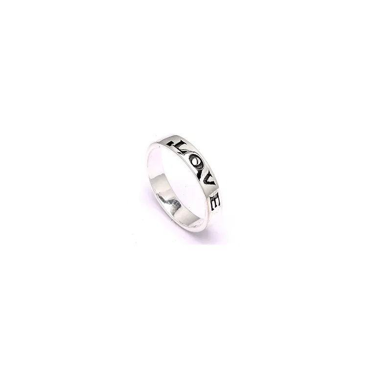 Love ring i sølv