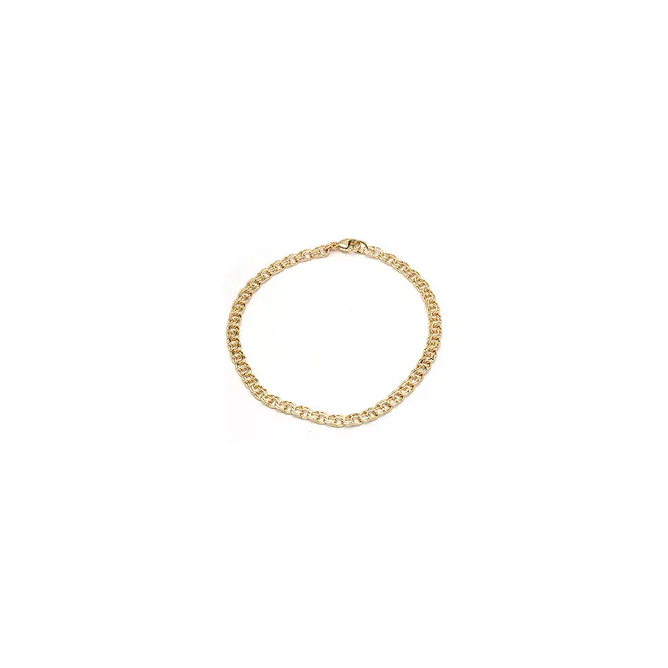 BNH bismarkarmbånd i 14 karat guld 17 cm x 3,5 mm
