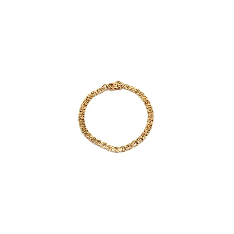 BNH bismarkarmbånd i 14 karat guld 17 cm x 6,1 mm