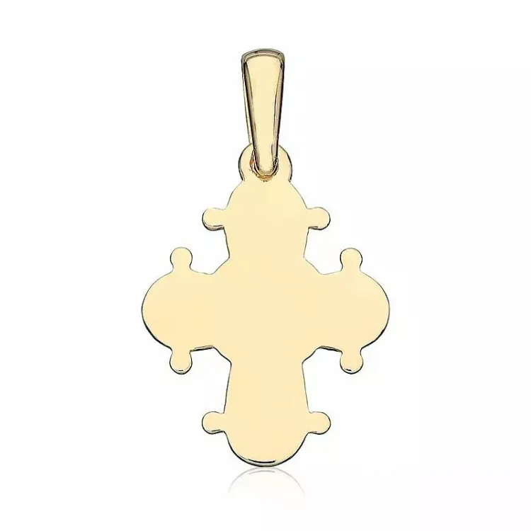13 x 15 mm dagmarkors i forgyldt sølv - Amoré