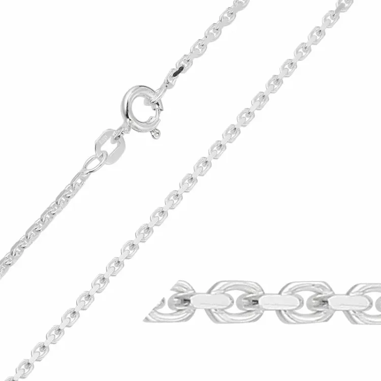 BNH Anker facet armbånd i sølv 17 cm x 1,7 mm