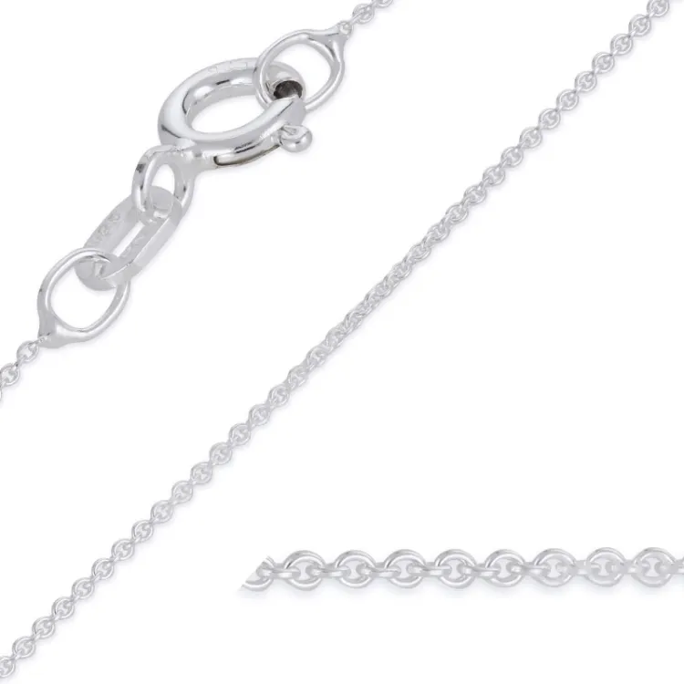 Kollektionsprøve BNH anker rund halskæde i sølv 36 cm x 0,8 mm