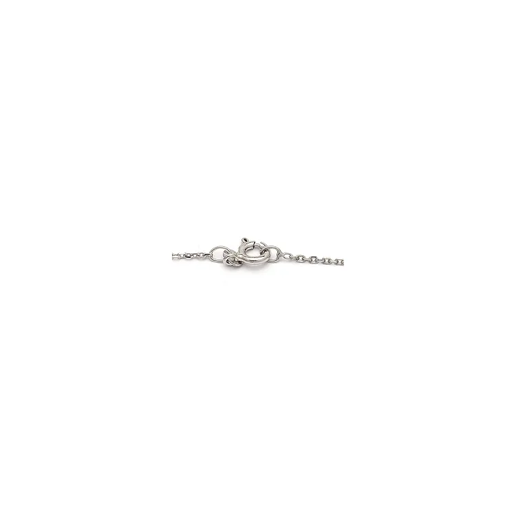 BNH Anker facet halskæde i 14 karat hvidguld 50 cm x 1,3 mm