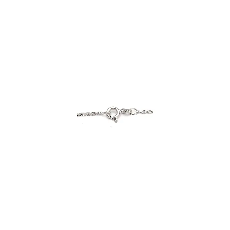 elegant BNH Anker facet halskæde i 14 karat hvidguld 55 cm x 1,4 mm