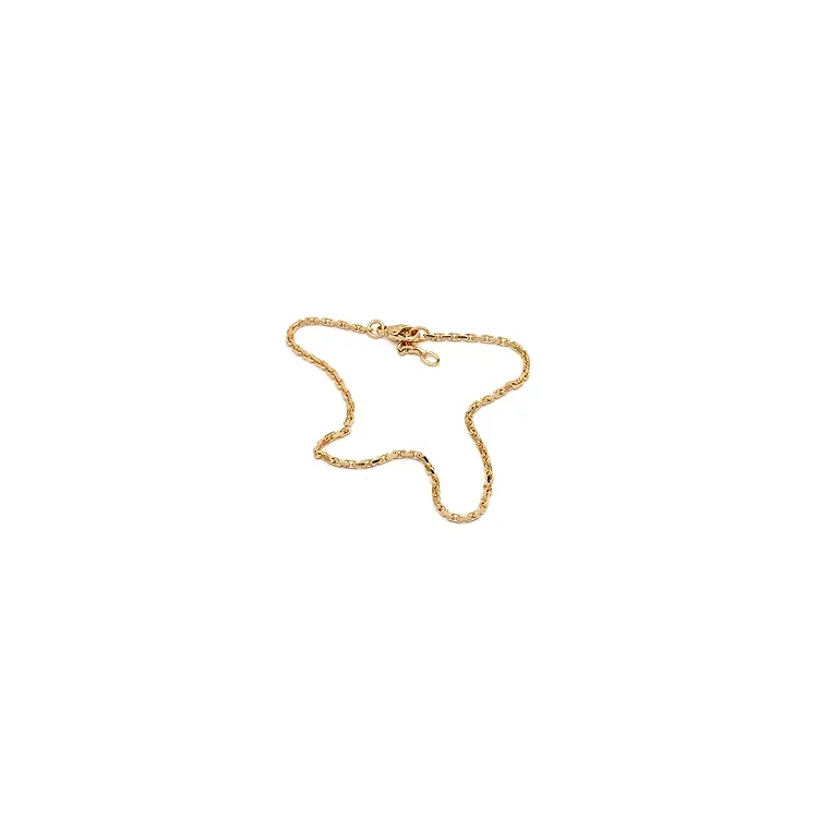 Enkel BNH ankelkæde i 14 karat guld 24-26 cm x 2,0 mm