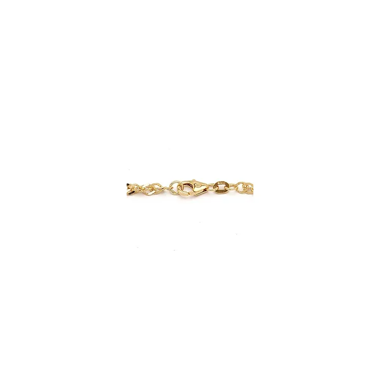 BNH singaporearmbånd i 14 karat guld 17 cm x 2,3 mm