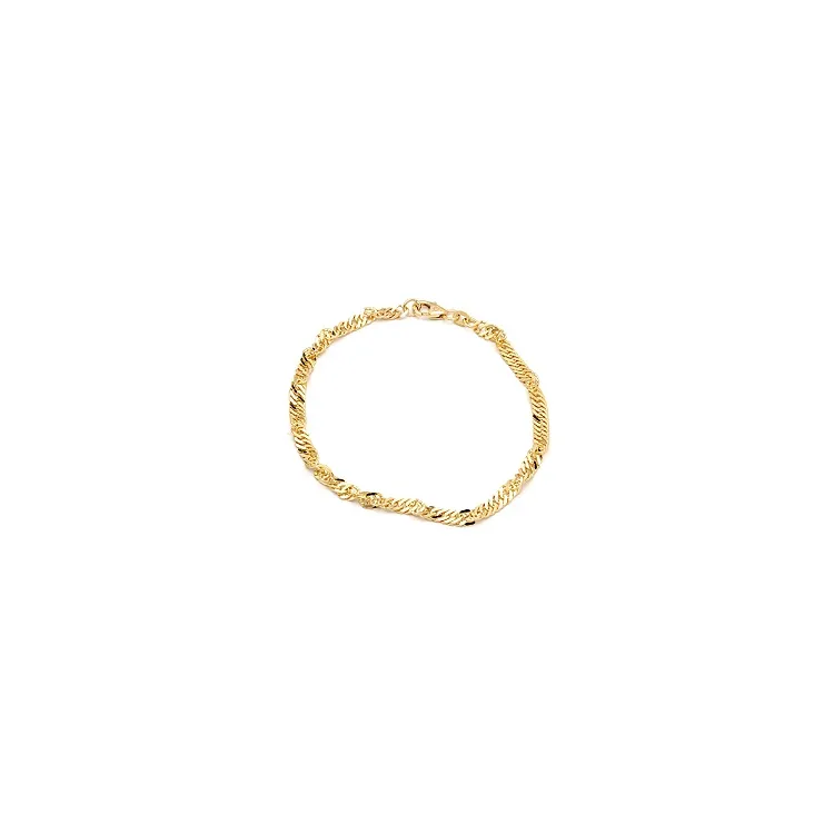 BNH singaporearmbånd i 8 karat guld 17 cm x 3,5 mm