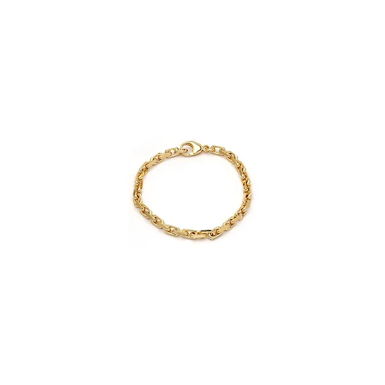 BNH Anker facet armbånd i 14 karat guld 18,5 cm x 5,0 mm